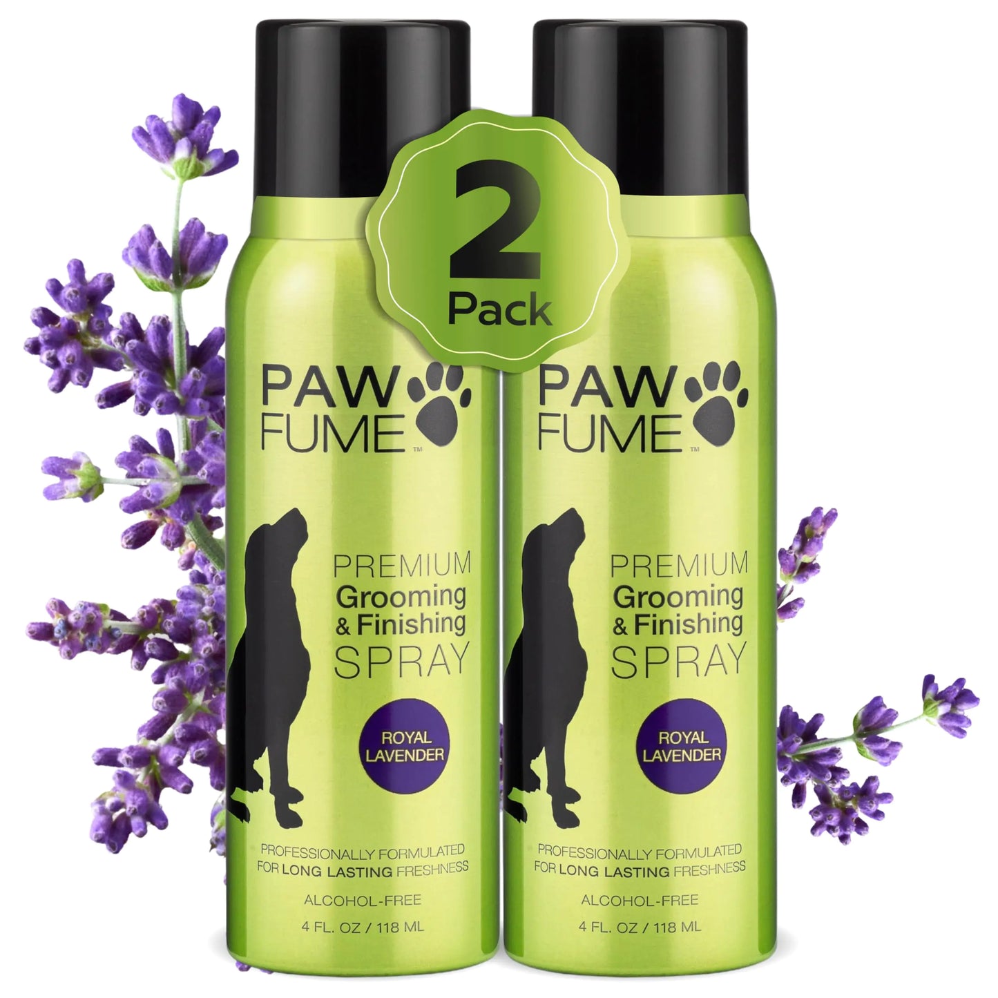 Pawfume Botanical Pet Spray 2-Pack with Lavender and Happy Dog