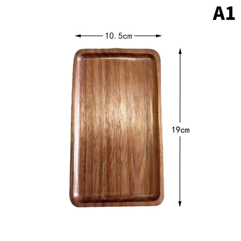 Solid wood serving tray in Japanese-style oval and rectangle shapes – EcoHome & Paws