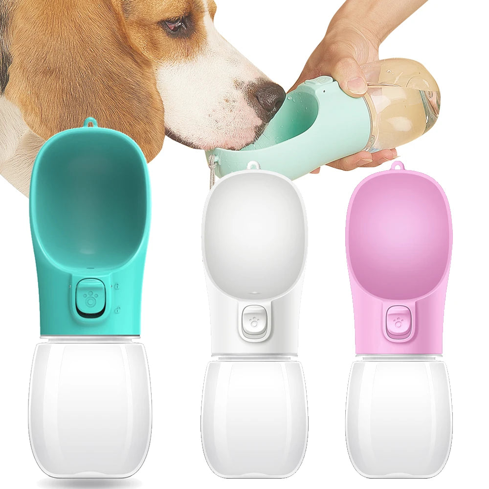 Portable Dog Water Bottle for Outdoor Travel – Leakproof Dispenser for Pets
