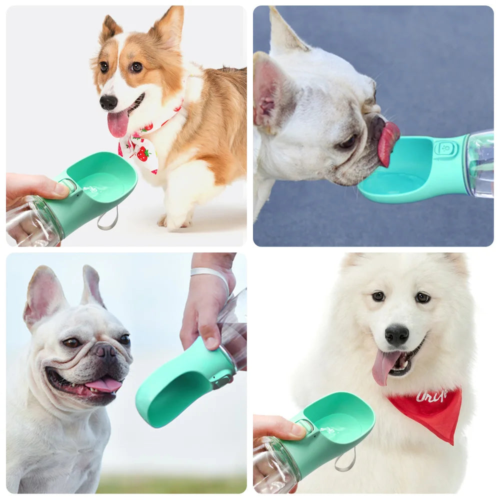 Portable Dog Water Bottle for Outdoor Travel – Leakproof Dispenser for Pets