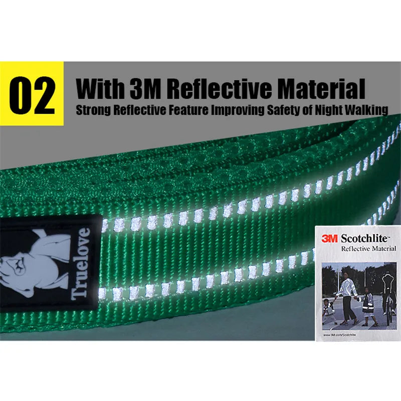 Truelove Reflective Dog Leash – Durable Grip, Night Safety & Escape-Proof