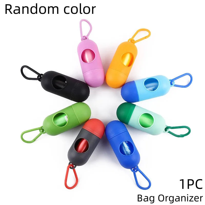Biodegradable dog poop bags with dispenser