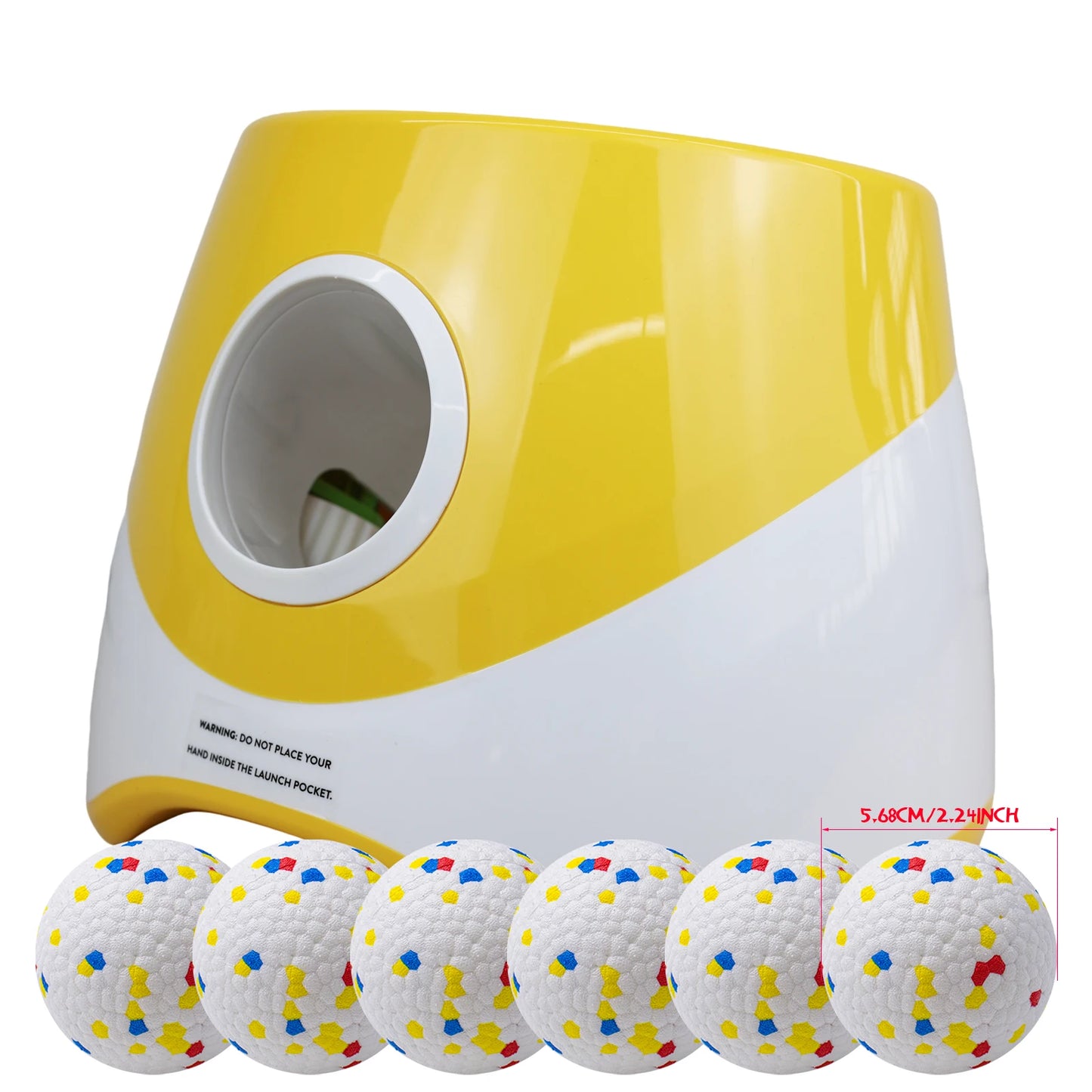 Automatic dog tennis ball launcher with rechargeable feature for small and medium dogs