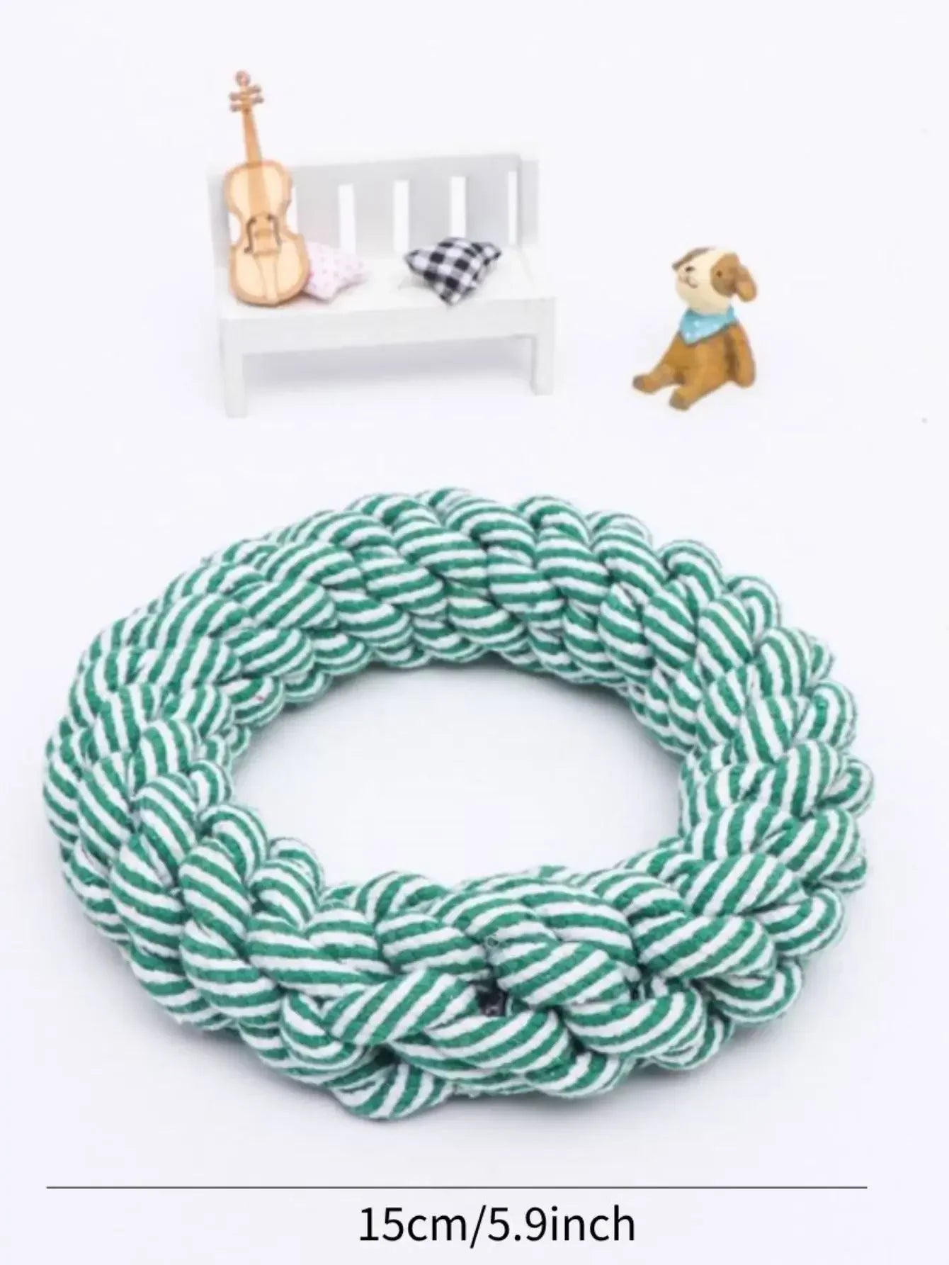 EcoPaws natural dog toy in cotton or hemp