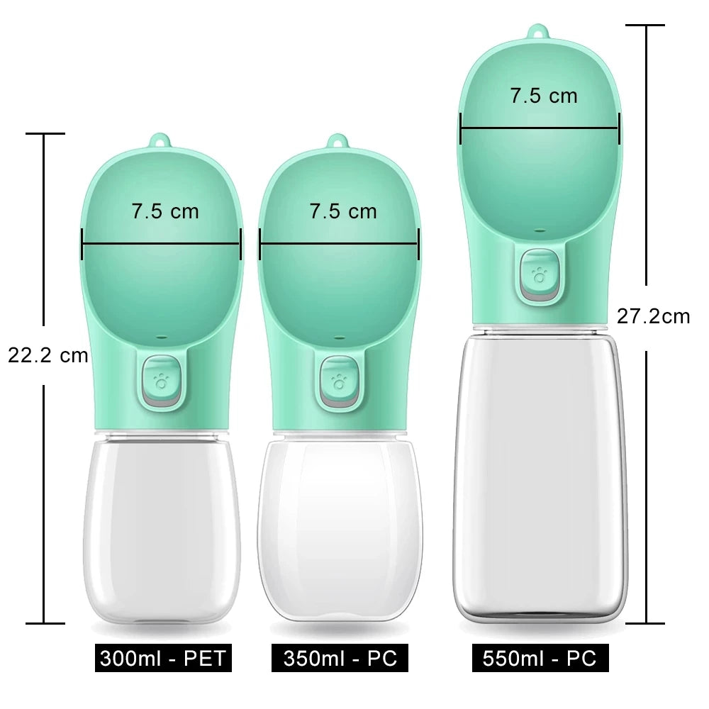 Portable Dog Water Bottle for Outdoor Travel – Leakproof Dispenser for Pets