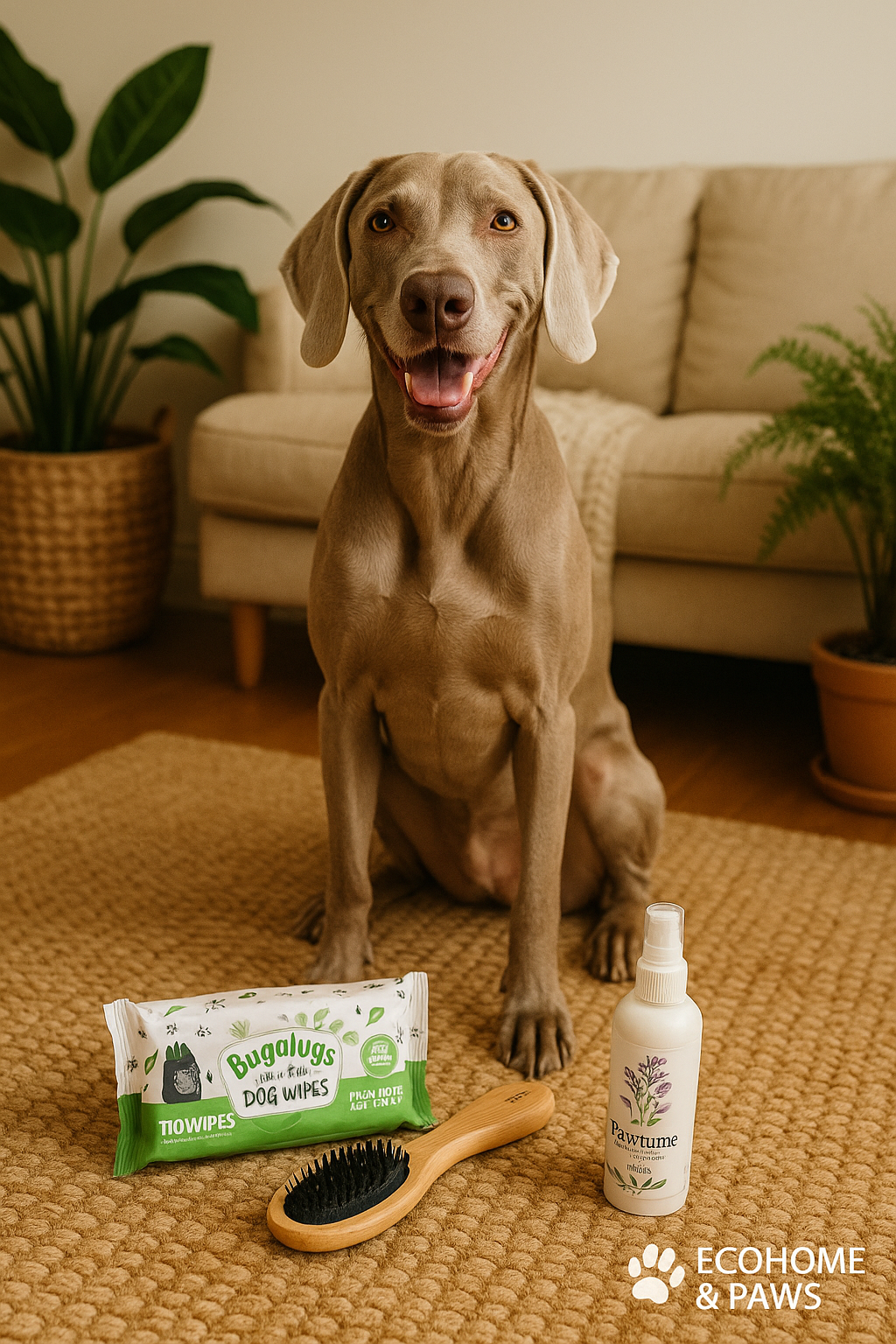 Fresh Pup Grooming Kit – Eco Brush, Dog Wipes, and Botanical Spray for Dogs

