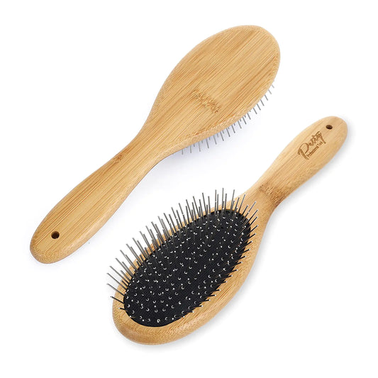 EcoBristle™ Bamboo Dog Grooming Brush – Sustainable Shedding Tool

