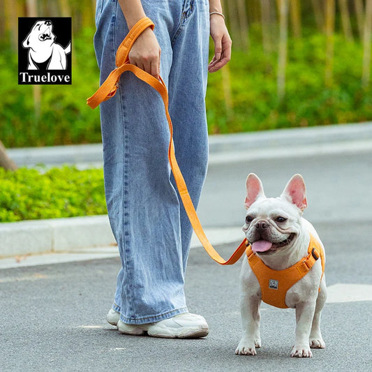 Soft breathable rope leash for dogs made from eco materials