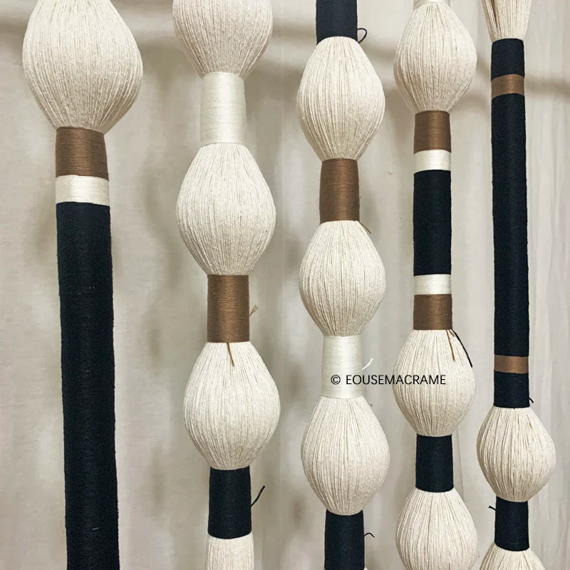 
Large handmade cotton tassel wall hanging – 100×150cm eco-friendly macrame design
