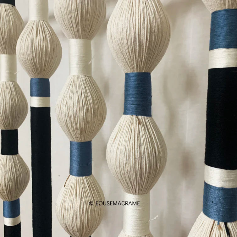 
Large handmade cotton tassel wall hanging – 100×150cm eco-friendly macrame design
