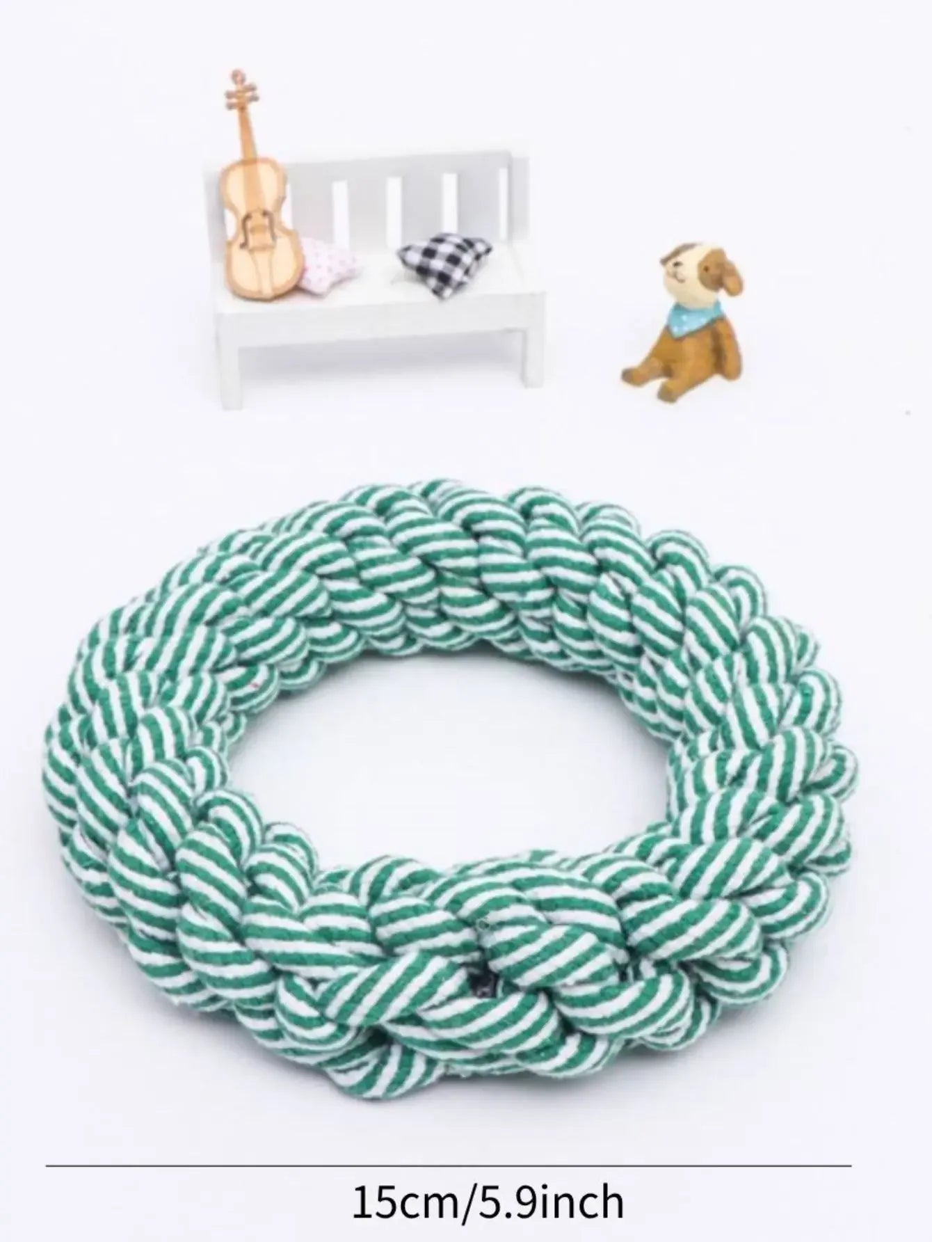 EcoPaws natural dog toy in cotton or hemp